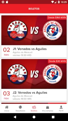 Águilas android App screenshot 1