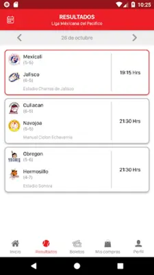 Águilas android App screenshot 2